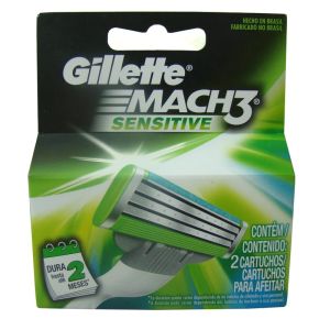 Carga Gillette Mach3 Sensitive C/2 Unidades