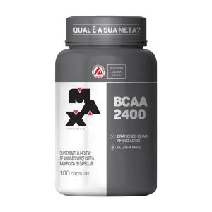 Bcaa 2400 Max Titanium Com 100 Cápsulas.
