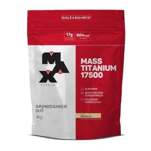 Mass Titanium 17500 Max Titanium Sabor Baunilha 3 KG