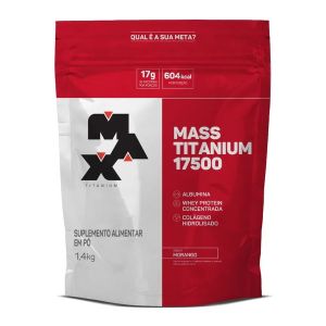 Mass Titanium 17500 Max Titanium Sabor Morango 1,400 KG