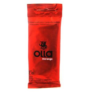 Preservativo Olla com 6 Sabor Morango