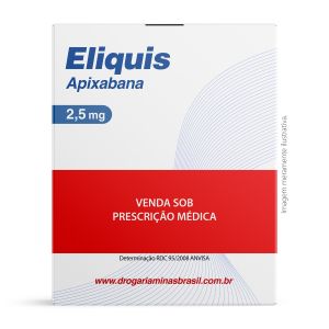 Eliquis Apixabana 2,5mg Com 60 Comprimidos Pfizer