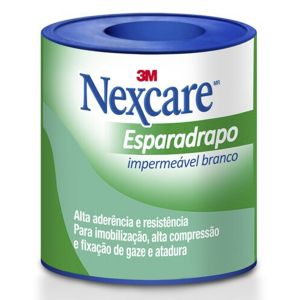 Esparadrapo Impermeável Nexcare Branco 25 mm x 0,9 m