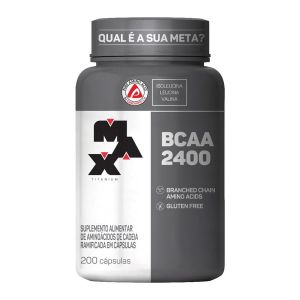 Bcaa 2400 Max Titanium Com 200 Cápsulas