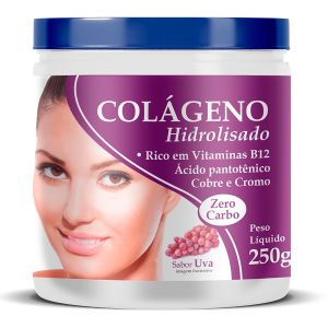 Colágeno Hidrolisado Health Labs Sabor Uva 250 G
