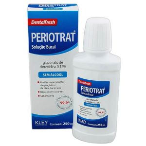 Solução Bucal Dentalfresh Periotrat Sabor Menta Sem Álcool 250 ML