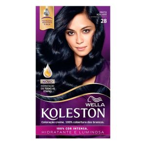 Tintura Wella Koleston Kit Creme 28 Preto Azulado