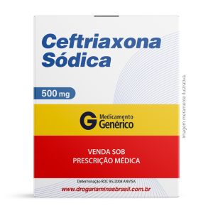 Ceftriaxona Sódica 500Mg Injetável Com Diluente Genérico Eurofarma
