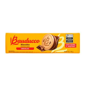 Biscoito Bauducco Recheado Sabor Chocolate 140g