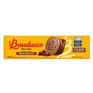 Biscoito Bauducco Recheado Sabor Duplo Chocolate 140 G