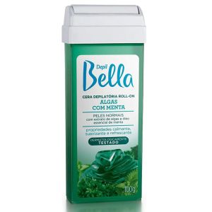 Cera Depil Bella Roll On  Algas Marinhas Com Menta 100G