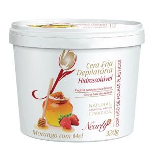 Cera Fria Depilatória Neorly Morango Com Mel 400g