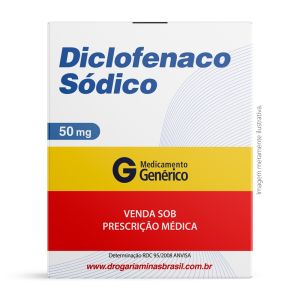 Diclofenaco Sódico 50 mg  Com 20 comprimidos revestidos - Genérico EMS