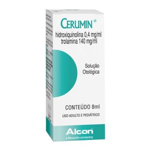 Cerumin 0,4+140Mg Solução Otológica Com 8Ml