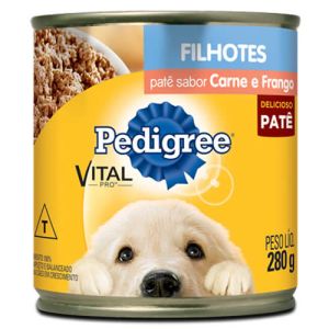 Patê Para Cães Filhotes Pedigree Vital Pro Sabor Carne e Frango Lata 280G
