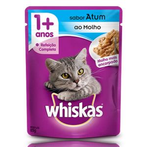 Sachê Para Gatos Whiskas Atum ao Molho para Adultos 85g