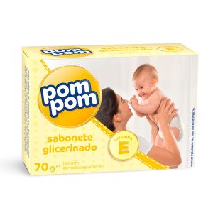 Sabonete Infantil Pom Pom Glicerinado Com 70g