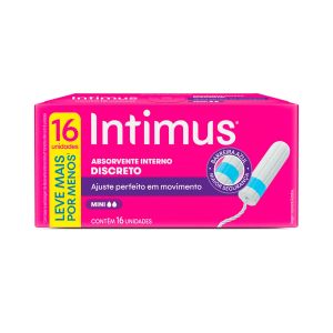 Absorventes Internos Intimus Mini Com 16 Unidades