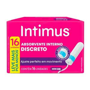 Absorventes Internos Intimus Mini Com 16 Unidades