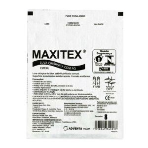Luva Cirúrgica Com Pó  Nº 8.0 Estéril Maxitex