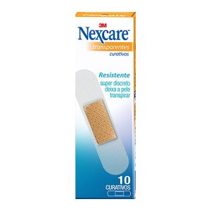 Curativos Nexcare Transparentes 10 unidades