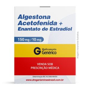 Algestona Acetofenida + Enantato De Estradiol Injetável Com 1 Ampola De 1Ml Genérico Ems
