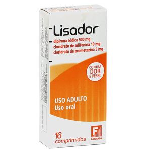 Lisador 500Mg Com 16 Comprimidos