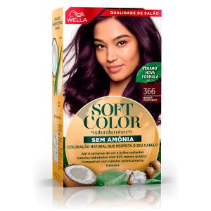 Tintura Wella Soft Color Kit Creme Sem Amônia 366 Bordô Profundo