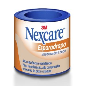 Esparadrapo Impermeável Nexcare Bege 25 mm x 3 m