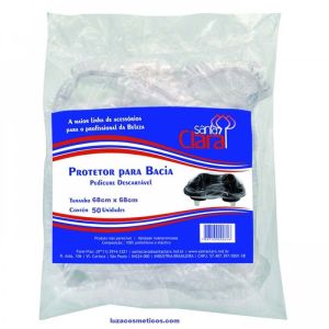 Protetor Para Bacia Pedicure Com 50 Unidades Santa Clara