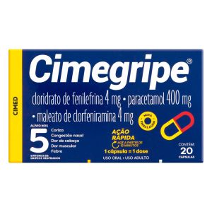 Antigripal Cimegripe 20 Cápsulas