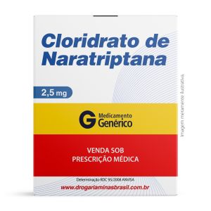 Cloridrato De Naratriptana 2,5Mg Com 10 Comprimidos Genérico Nova Química