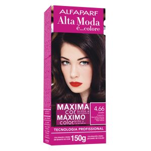 Tintura Alta Moda 4.66 Jambo Castanho Vermelho Intenso Alfaparf