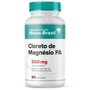 Cloreto de Magnésio Pa 500 Mg 60 Cápsulas