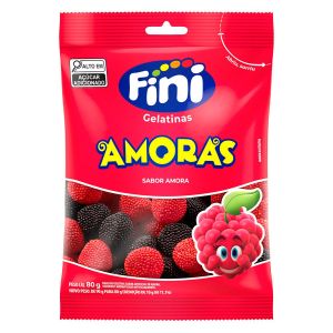 Bala De Gelatina Fini Amoras 80g