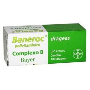 Beneroc Complexo B Com 100 Drágeas Bayer