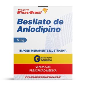 Besilato De Anlodipino 5Mg Genérico Teuto Com 30 Comprimidos