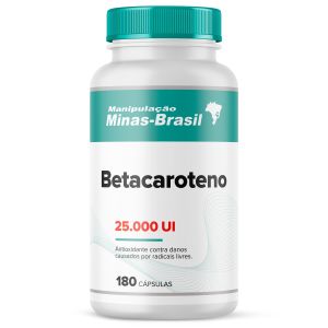 Betacaroteno 25000 UI - 180 Cápsulas