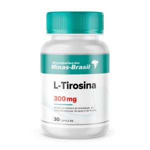 L-Tirosina 300 Mg - 30 Cápsulas