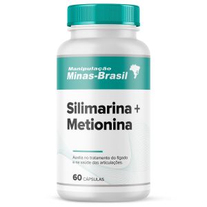 Silimarina 100 mg Com Metionina 100 mg 60 Cápsulas