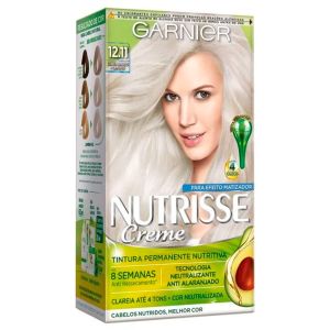 Tintura Garnier Nutrisse Matizador Louro Claríssimo Muito Acinzentado 12.11