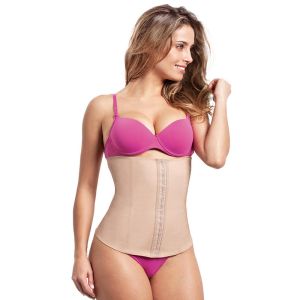 Cinta Modeladora Body Shaper Esbelt Cotton Cor Bege Tamanho G