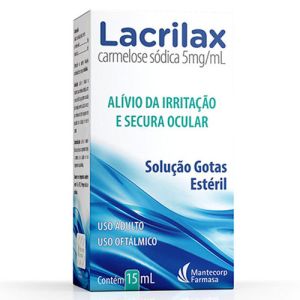 Solução Oftalmológica Lacrilax 5Mg/Ml 15Ml
