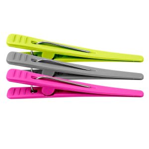 Clips de Plástico Com 12 Unidades Cores Variadas Ref.: 96