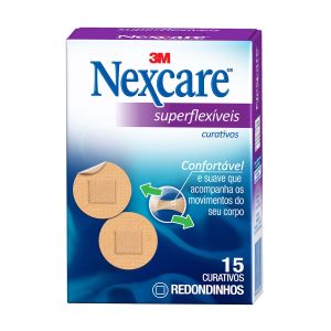 Curativos Superflexíveis Nexcare Redondos 15 unidades