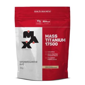 Mass Max Titanium 17500 Sabor Leite Condensado 3Kg