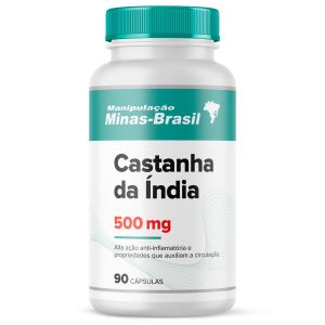 Castanha da Ìndia 500 Mg 90 Cápsulas