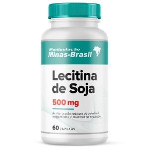 Lecitina de Soja 500 Mg - 60 Cápsulas