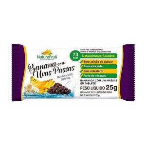 Bananada  Naturafrut Com Uvas Passas 25G