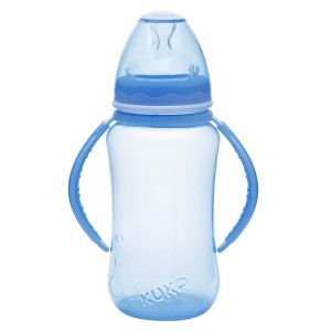 Mamadeira Aquarela Big Orto Nº2 Com Alça Azul 330ml Kuka